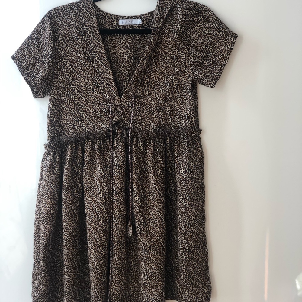 Princess Polly cheetah print babydoll dress